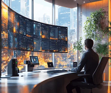 Le poste de sécurité dans une entreprise