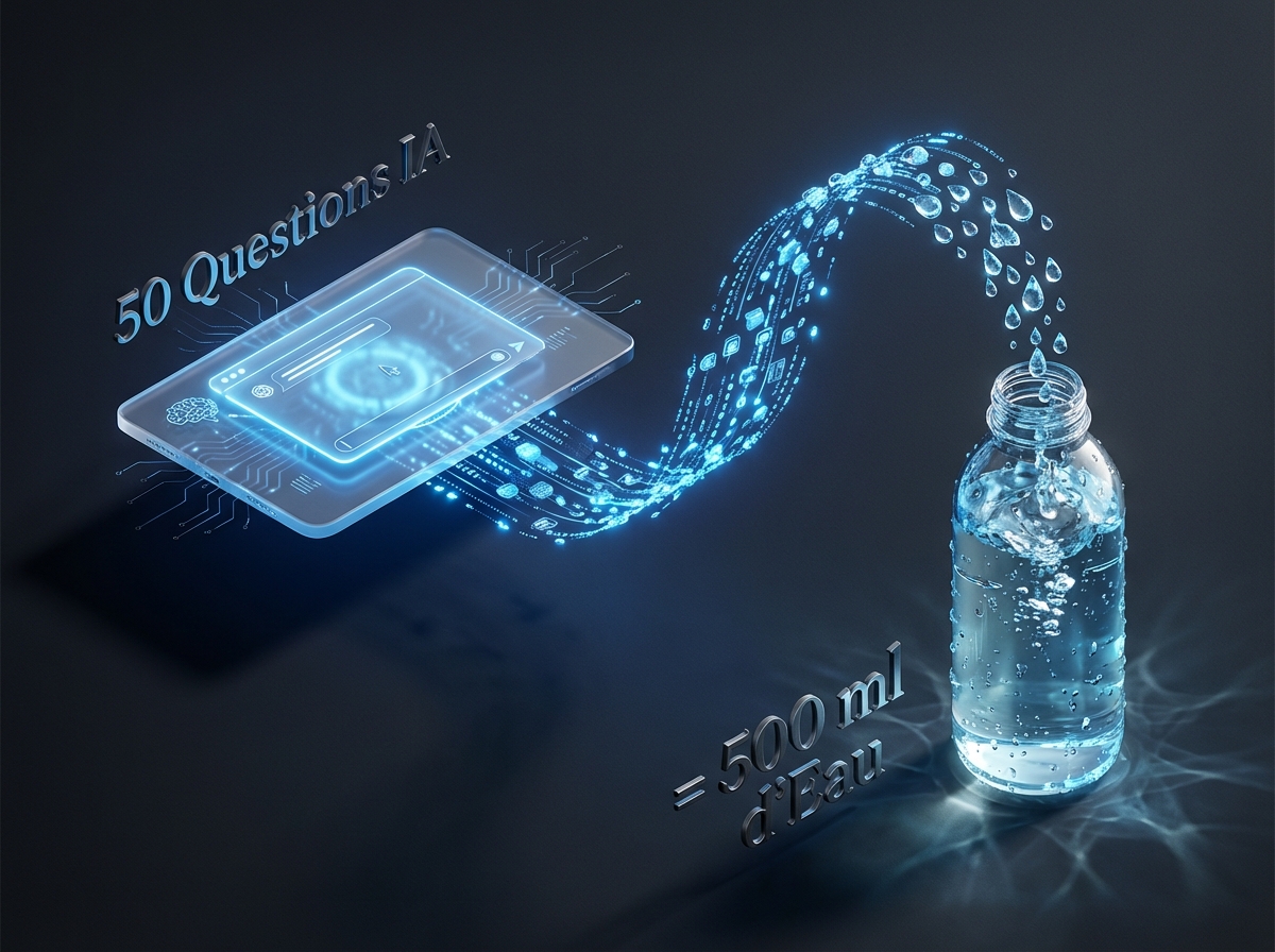 Infographie : Pourquoi l'IA consomme beaucoup d'eau ? Coulisses hydriques