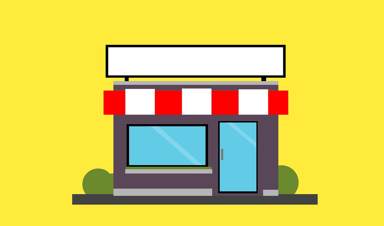 Dessin d'une boutique